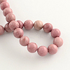 Natural Rhodonite Beads Strands G-R257-8mm-2