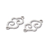 Non-Tarnish 304 Stainless Steel Connector Charms STAS-A071-01P-3