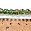 Handmade Dichroic Foil Glass Beads Strands DICH-U001-02B-4