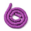 Handmade Polymer Clay Beads Strands CLAY-R089-8mm-Q061-4