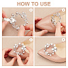   6Pcs 3 StyleCrystal Rhinestone Shoe Decoration AJEW-PH0004-50-5