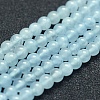 Natural Aquamarine Beads Strands G-P342-10-4mm-A+-1