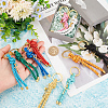 Nylon Thread Keychain with Cross and Evil Eye Charm KEYC-PH01519-3