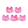 Transparent Spray Painted Glass Beads GLAA-N035-026-C04-1