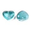 Transparent Spray Painted Glass Beads GLAA-N035-030-C01-3
