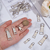 18Pcs 3 Styles Alloy Zipper Pull Tabs FIND-CY0001-83P-3