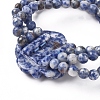 Natural Sodalite Multi-strand Stretch Bracelets BJEW-L672-A03-4