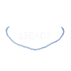 6Pcs 6 Colors Glass Faceted Rondelle Beaded Necklaces with 304 Stainless Steel End Chains NJEW-JN05494-4