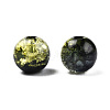 Transparent Crackle Acrylic Beads CACR-N002-12A-4