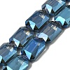 Electroplated Glass Beads EGLA-H002-A-16-1