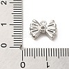 Brass Micro Pave Clear Cubic Zirconia Pendants ZIRC-P113-03P-3