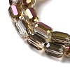 Electroplate Glass Beads Strands EGLA-D031-01-15-3