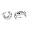 Tarnish Resistant 201 Stainless Steel Huggie Hoop Earrings EJEW-L256-05A-P-3