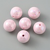 Pearlized Plastic Round Beads KY-WH0004-06E-2