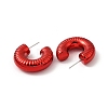 Ring Acrylic Stud Earrings EJEW-P251-21-3