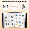 Imitation Leather Earring Displays Storage Book EDIS-WH0022-45B-4