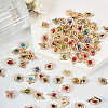 100Pcs 5 Styles Rack Plating Eco-Friendly Iron Charms IFIN-TA0001-54-13
