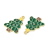 Christmas Alloy Enamel Pendants ENAM-D050-13B-01G-2