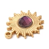 Real 18K Gold Plated 304 Stainless Steel Pendants STAS-A084-21G-02-3
