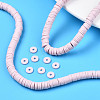 Handmade Polymer Clay Beads Strands CLAY-R089-6mm-049-2