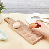 Rectangle Wooden 12 Egg Holes Storage Tray ODIS-WH0030-27-3