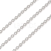Anti-Tarnish Rhodium Plated 925 Sterling Silver Cable Chains STER-E072-02P-06-1