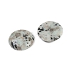 Natural Sesame Jasper Cabochons G-H1596-FR-25mm-14-2
