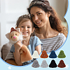 24Pcs 8 Colors Handmade Wool Woven Hat Decoration AJEW-FG0003-34A-5