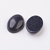 Synthetic Blue Goldstone Flat Back Cabochons G-G741-22x30mm-09-2