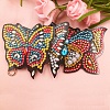 DIY Butterfly Keychain Diamond Painting Kits DIAM-PW0001-157-4