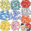 10Pcs Hand Painted Polka Dot Fish Porcelain Pendants PALLOY-YW00115-01-2