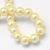 Baking Paint Pearlized Glass Pearl Round Bead Strands HY-Q003-4mm-21-4