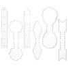 DIY Leather Keychain Acrylic Templates FIND-WH0420-105B-1