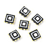 Baking Paint Glass Enamel Beads LAMP-S079-14B-1