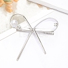 Alloy Alligator Hair Clips PW-WGB8ACB-01-1