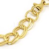 Fashionable 304 Stainless Steel Cuban Link Chain Bracelets STAS-A028-B059G-2