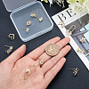 CHGCRAFT 16Pcs 8 Style Iron Stud Earrings Findings FIND-CA0005-33-3