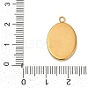 Ion Plating(IP) 304 Stainless Steel Pendant Cabochon Settings STAS-WH0055-02B-G-3