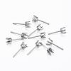 Tarnish Resistant 304 Stainless Steel Stud Earring Settings STAS-H376-97-1