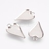 Tarnish Resistant 201 Stainless Steel Pendant Cabochon Settings STAS-F167-25P-1