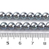 UV Plating Pearlized Glass Pearl Beads Strands GLAA-F128-01A-T23-2