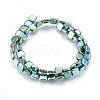Electroplated Non-magnetic Synthetic Hematite Beads Strands G-P392-A-2