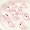 10Pcs Transparent Acrylic Bead Caps TACR-YW0003-23G-1