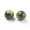Glazed Porcelain Beads PORC-D001-10mm-11-2