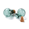 Round Glass Cork Bottles Ornament X-GLAA-D002-03C-2