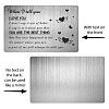 Rectangle 201 Stainless Steel Custom Thermal Transfer Wallet Card DIY-WH0252-032-3