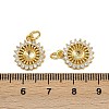 Brass Micro Pave Cubic Zirconia Pendants KK-I358-027G-3