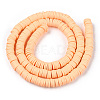 Handmade Polymer Clay Beads Strands CLAY-R089-6mm-122-3