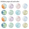 80Pcs 8 Colors Transparent Crackle Glass Beads GLAA-YW0003-50-2