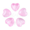 Transparent Spray Painted Glass Beads X-GLAA-N035-030-C09-1
